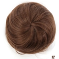 Extension per chignon sintetica marrone scuro colore 12 con stile a spirale lucida - Marrone Dorato (12)