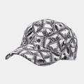 Dettaglio del cappellino da baseball vintage con stampa artistica di banconote da dollari - Regolabile / Stampa Banconote Da Dollaro In Bianco E Nero