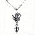 Μενταγιόν Ganesha Phurba - Χωρίς Αλυσίδα (B0517) Χρώμα Ατσαλιού