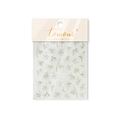 Pegatinas para uñas de bambú dorado estilo chino para nail art modelo MS-857 - MS857-Textura Metálica