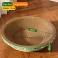 Dian Green corrugated round cat scratcher bed with 50cm diameter and bowl shape design - Large Circle / 50x50x18cm/Up to 7.5kg / Dian Green