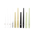 Variety of metal clock hands in gold, silver, and black for DIY quartz clock repair - Black
