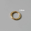 Anillo de metal dorado de 2,8 cm con resorte para bolsos y accesorios de joyería - 2.8cm / Anillo en O de Resorte Dorado (2.8cm)