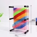 Large 3D colorful clone pin art toy with transparent frame in 15cm x 20cm size - Large / Rainbow Transparent