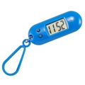Blue triangle digital portable pocket watch for students with key chain attachment - Round Hanging Watch / Royal Blue