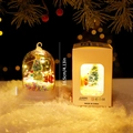 Cupola di vetro albero di Natale con luci LED calde e altezza di 10,5 cm - 1 Pezzo / Con Batteria