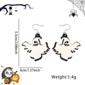 Ghost earrings for Halloween with size dimensions 5.3cm by 4cm and lightweight 1.4g design - Ghost Style