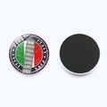 Aimant de frigo en verre 30mm Pise Italie avec Tour de Pise et dos magnétique noir - Style Italie