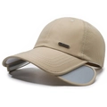 Khakifarbener Sonnenhut mit ausziehbarer Krempe und lasergeschnittenen Belüftungslöchern - Verstellbar / Khaki