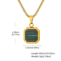 Zonder ketting Goud/Malachiet