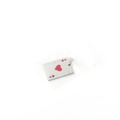 Titanium steel necklace featuring an Ace of Hearts playing card pendant with a red heart design - Ace of Hearts Pendant (No Chain)