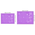Thick purple silicone baking mats in two sizes with scales and conversion tables - Silicone / 60*45cm Purple Base White Print