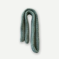 Bufanda de punto grueso en color verde azulado para abrigo de invierno y estilo de moda - 180x5cm / Azul Milenario