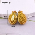 Detailed view of resin durian charms showing texture and size of 3cm height - Colorful Durian