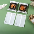 Pack de 100 bolsas para pastel de luna con bandejas marrones 10x13,5cm set - 10*13.5cm Festival de la Luna Blanca (100 piezas/paquete)