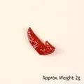 Miniature red chili pepper food model toy, realistic 3.8cm resin handicraft ornament - 3.8cm Small Braised Chicken Wing