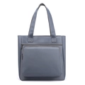 Bolso tote gris de nailon impermeable para hombre con bolsillo grande y asas resistentes - Gris