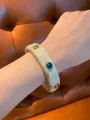 Cream Resin Colorful Gem Style (5#)