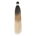 Extension de cheveux tressés 26 pouces ombre brun foncé vers marron clair et or - Ombré Noir vers Marron vers Or (FR-28)