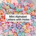 Mini DIY resin alphabet beads in macaron colors for custom jewelry and phone chains - Letter K / 1 Piece
