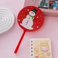 Creative red snowman fan ballpoint pen made of plastic for student gifts - Snowman