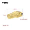 Golden baroque irregular spacer bead for DIY jewelry making 22.5x10mm size - VZ447 Gold