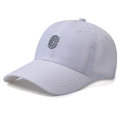 Cappellino da baseball bianco ad asciugatura rapida con lettera C blu per sport e tempo libero - Regolabile / Bianco