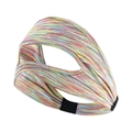 Maschera sudore VR multicolore in tessuto a maglia traspirante con fascia elastica - Strisce Arcobaleno