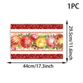 Christmas place mat dimensions shown as 29.5x44cm with festive ornaments and snowflakes - 1 Piece