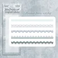Lace border PET stickers for scrapbooking in vintage floral styles, pack of 40 - Blossoming Fragrance