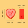 DIY craft beads featuring pink heart shape with cherry pattern for jewelry making - Cherry Heart