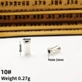Tibetan silver cylinder bead 8x4mm with 2mm hole for DIY handmade jewelry crafts - 10# (8mm x 4mm, Hole 2mm)