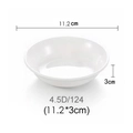 White melamine small round dipping sauce bowl with 11.2cm diameter and 3cm height - 4.5 Inch Round Dish