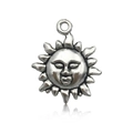 Vintage antique silver sun face alloy pendant charm for DIY jewelry making accessories - Sun 19x23mm