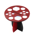 14 Holes Red Black