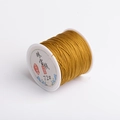 Golden 72# nylon jewelry cord for DIY knotting and hand weaving on a roll - Earth Yellow No.26 / 72# Line/40 Meters