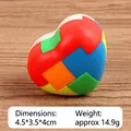 Buntes 3D-Herz-Puzzle-Spielzeug aus Kunststoff für die geistige Entwicklung von Kindern - Herz