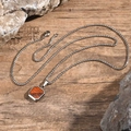 Met Ketting Zilver/Houtnerf