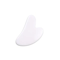 Polierter weißer herzförmiger Gua Sha Schaber für Facelifting und Nackenmassage - Weißer Gua Sha Brett (In Box)
