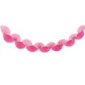 Pink and magenta paper fan garland banner for wedding and festival party decoration - Pink