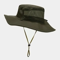 Cappello da sole verde oliva ad asciugatura rapida con tesa larga e rete traspirante - Taglia unica / Verde Militare