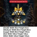 Christmas ball static window stickers with snowflakes and bows in multiple sizes - 40*55CM / Small/Static Cling No Glue
