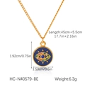 Spécifications détaillées de taille pour le collier avec pendentif œil bleu - Bleu (HC-N40579-BE)