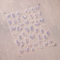 Adesivo per unghie farfalla 3D olografico goffrato M-471 con finitura iridescente - Farfalla Laser (M-471)