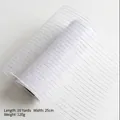 Ruban en maille blanche et argentée pour sapin de Noël DIY, rouleau de 10 yards x 25cm - Largeur 25cm x Longueur 10 Yards / Argent