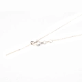 Adjustable stainless steel silver chain with pin needle end and sliding bead slider - Sunflower / 1.2mm*45cm / Rose Gold