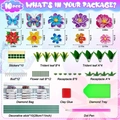 DIY diamond painting kit with 10 butterfly garden stakes and complete craft tool set - Style 1