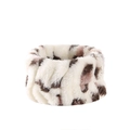 Polsino assorbente in flanella leopardata per lavaggio viso in morbido peluche crema - Polsino Singolo (30#) / Leopardo Beige