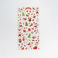 Christmas gold foil stickers with Santa and reindeer motifs on white background - YLCP-01