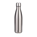Silver double-layer 304 stainless steel insulated water bottle with sleek metallic finish - 500ml / Natural